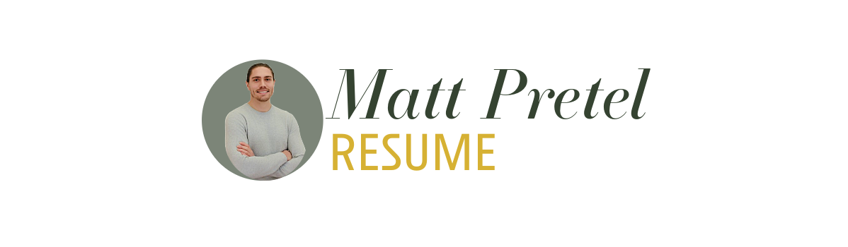 Matt Pretel RESUME